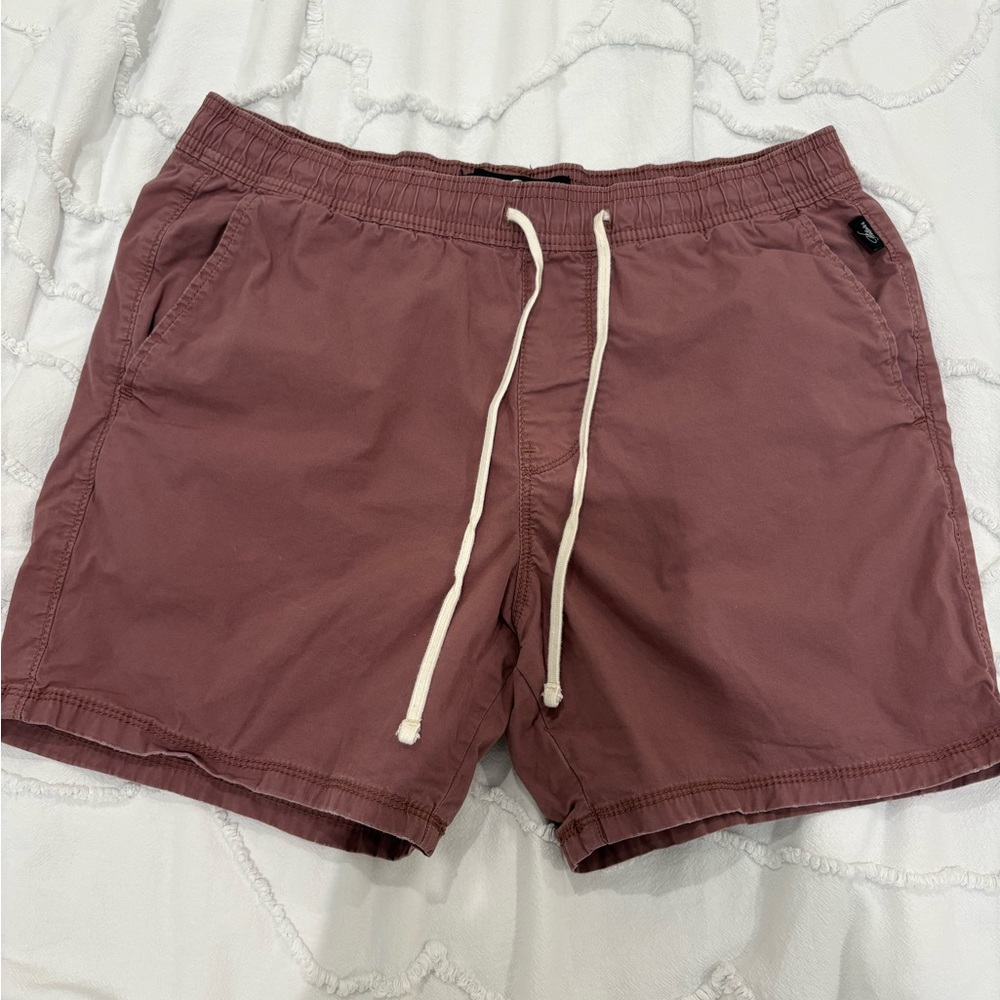 Hollister Men's Jogger Shorts- Dusty Mauve